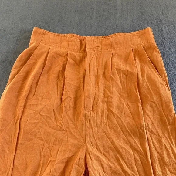 Hunter & Brown linen blended pants size medium preowned - Picture 2 of 8